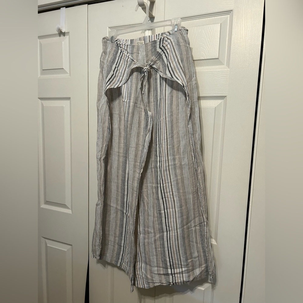 Just Living Beachy Striped Flowy Pants